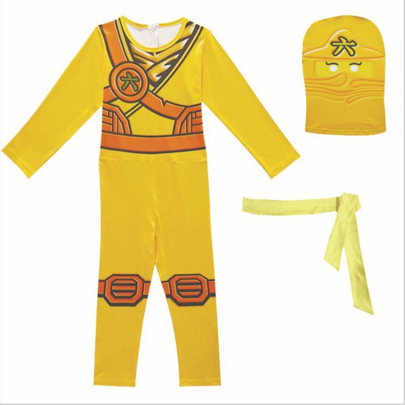 Yellow Suit+Headgear+Belt
